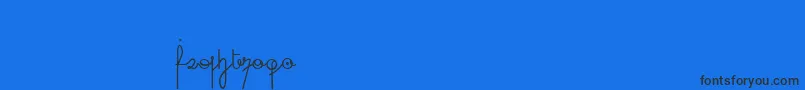 fuente 96CursiveDigits – Fuentes Negras Sobre Fondo Azul