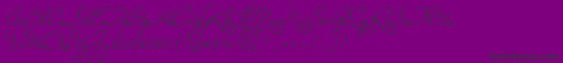 Marianna Font – Black Fonts on Purple Background