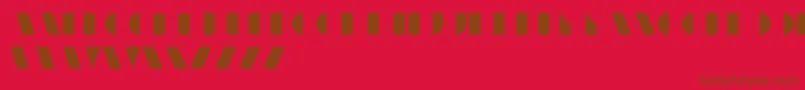 UnicumRegular Font – Brown Fonts on Red Background