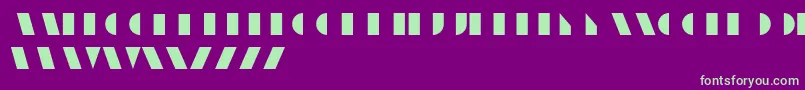 Шрифт UnicumRegular – зелёные шрифты на фиолетовом фоне
