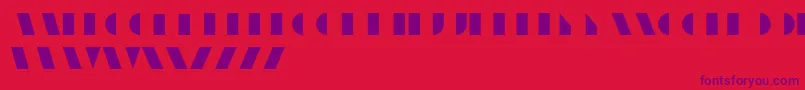 UnicumRegular Font – Purple Fonts on Red Background
