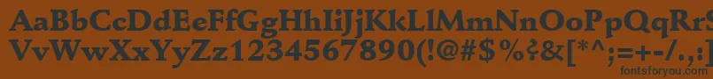 DeutchBlackSsiBlack Font – Black Fonts on Brown Background