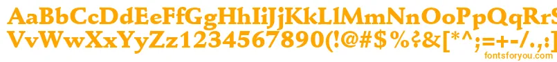 DeutchBlackSsiBlack Font – Orange Fonts on White Background