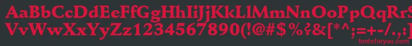DeutchBlackSsiBlack Font – Red Fonts on Black Background