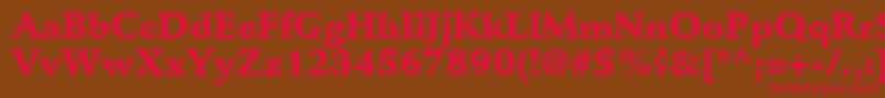 DeutchBlackSsiBlack Font – Red Fonts on Brown Background