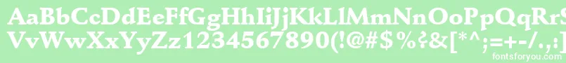 DeutchBlackSsiBlack Font – White Fonts on Green Background