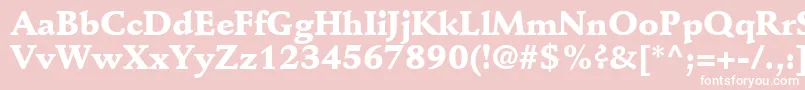 DeutchBlackSsiBlack Font – White Fonts on Pink Background