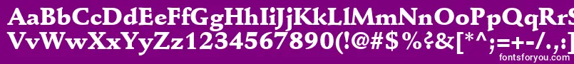 DeutchBlackSsiBlack Font – White Fonts on Purple Background