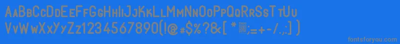 Шрифт FabioloSmallcapSemibold – серые шрифты на синем фоне