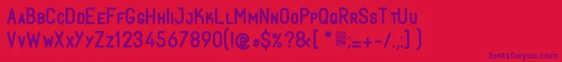 FabioloSmallcapSemibold-fontti – violetit fontit punaisella taustalla