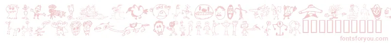 Шрифт BrianPowersDoodle21 – розовые шрифты