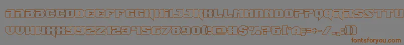 Jumpersout Font – Brown Fonts on Gray Background