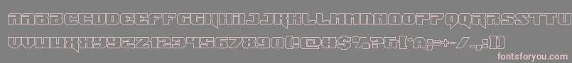 Jumpersout Font – Pink Fonts on Gray Background