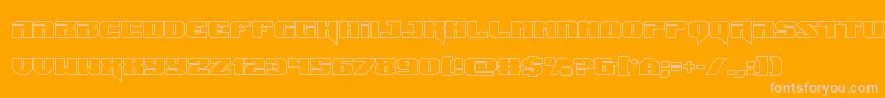 Police Jumpersout – polices roses sur fond orange