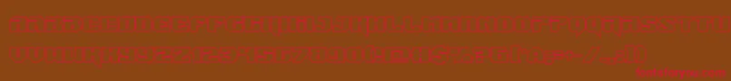 Jumpersout Font – Red Fonts on Brown Background