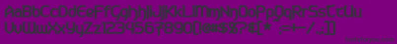 フォントWarlordsBold – 紫の背景に黒い文字