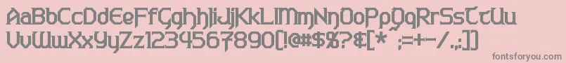 WarlordsBold Font – Gray Fonts on Pink Background