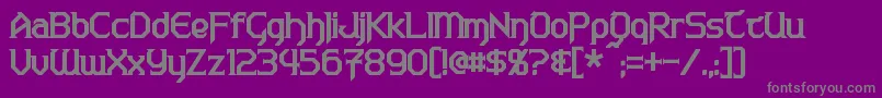 WarlordsBold Font – Gray Fonts on Purple Background