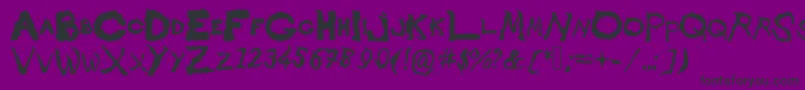 Smokycloud Font – Black Fonts on Purple Background