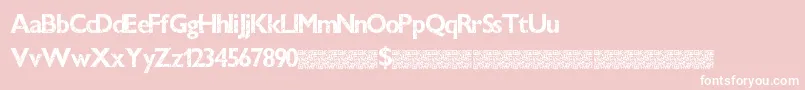 Windowcrash Font – White Fonts on Pink Background
