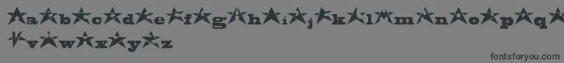 AdrianStars-Schriftart – Schwarze Schriften auf grauem Hintergrund