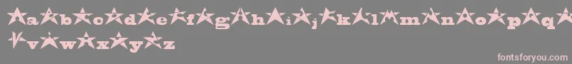 AdrianStars Font – Pink Fonts on Gray Background