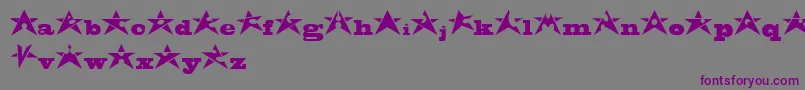 AdrianStars Font – Purple Fonts on Gray Background