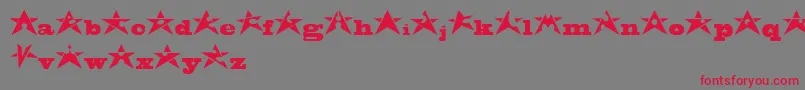 AdrianStars Font – Red Fonts on Gray Background