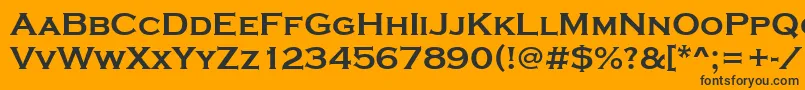 CopperplateGothicBold Font – Black Fonts on Orange Background