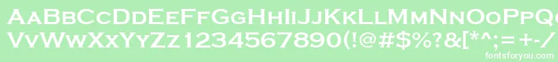 CopperplateGothicBold Font – White Fonts on Green Background