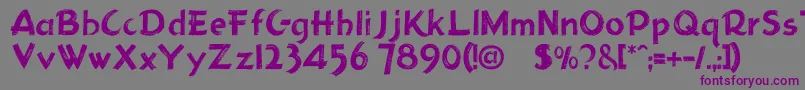 Шрифт Holmes207 – фиолетовые шрифты на сером фоне