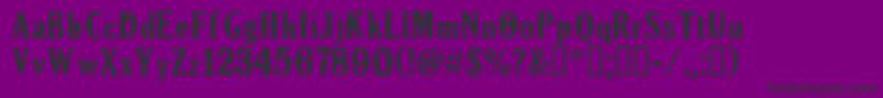 CfoldmilwaukeeRegular Font – Black Fonts on Purple Background