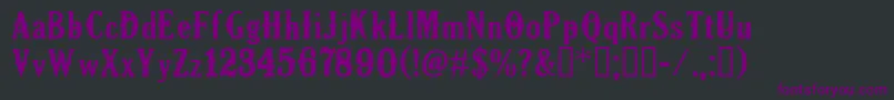 CfoldmilwaukeeRegular Font – Purple Fonts on Black Background