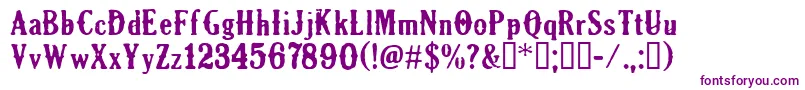 CfoldmilwaukeeRegular Font – Purple Fonts on White Background
