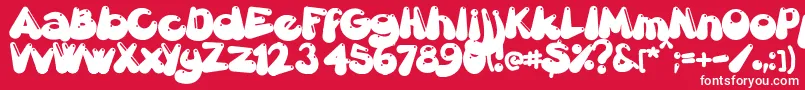 Gretoonhighlight Font – White Fonts on Red Background