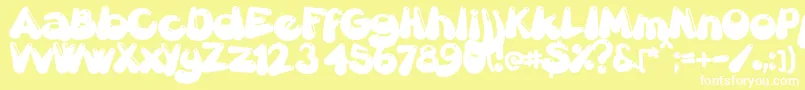 Lisätietoja Gretoonhighlight-fontista Gretoonhighlight-fontti – valkoiset fontit keltaisella taustalla