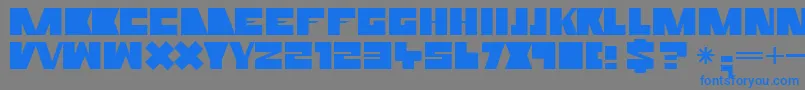 Rammr Font – Blue Fonts on Gray Background