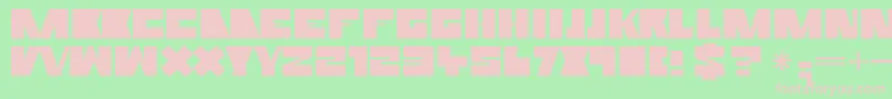 Rammr Font – Pink Fonts on Green Background
