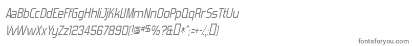 Шрифт ForgottenFuturistItalic – серые шрифты