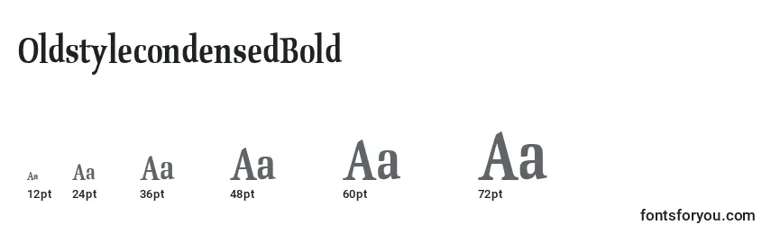 OldstylecondensedBold Font Sizes