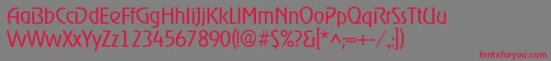 RevelLight Font – Red Fonts on Gray Background