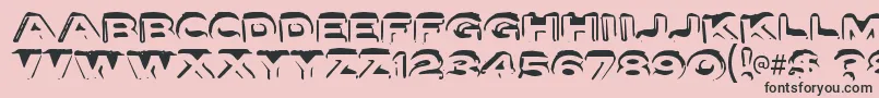 Letterseta Font – Black Fonts on Pink Background