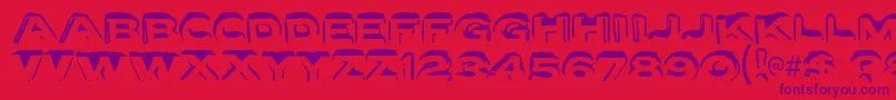 Letterseta Font – Purple Fonts on Red Background