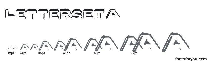 Letterseta Font Sizes