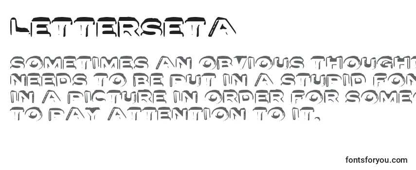 Review of the Letterseta Font