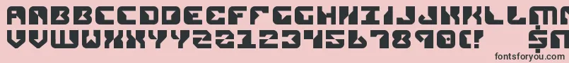Rep2 Font – Black Fonts on Pink Background