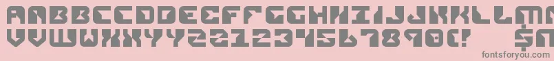 Rep2 Font – Gray Fonts on Pink Background
