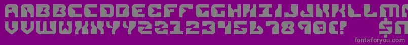 Rep2 Font – Gray Fonts on Purple Background