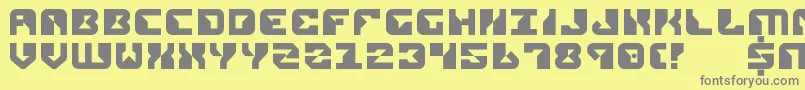 Rep2 Font – Gray Fonts on Yellow Background