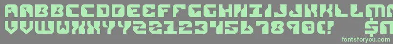 Rep2 Font – Green Fonts on Gray Background